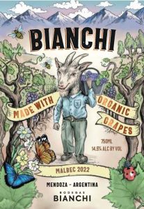 Bianchi Malbec, Made with Organic Grapes – Label – Non-Vintage