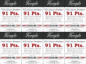 2020 Famiglia Bianchi Cabernet Sauvignon – 91 points, James Suckling – Shelftalker