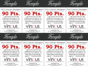 2021 Famiglia Bianchi Cabernet Sauvignon – 90 points, Vinous – Shelftalker