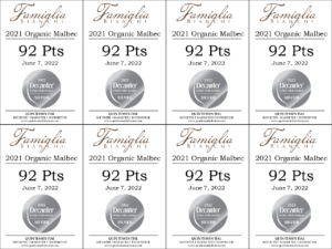 2021 Famiglia Bianchi Malbec, Made with Organic Grapes – 92 points, Decanter – Shelftalker
