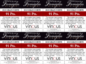 2019 Gran Famiglia Bianchi Corte – 91 points, Vinous – Shelftalker