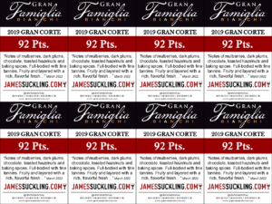 2019 Gran Famiglia Bianchi Corte – 92 points, James Suckling – Shelftalker