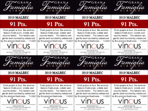 2019 Gran Famiglia Bianchi Malbec – 91 points, Vinous – Shelftalker
