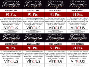 2020 Gran Famiglia Bianchi Malbec – 91 points, Vinous – Shelftalker