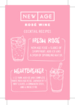 New Age Rosé Wine – Cocktails Recipe Card