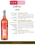 New Age Rosé Wine – Fact Sheet