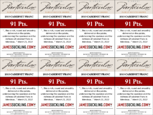 2019 Particular Cabernet Franc – 91 points, James Suckling – Shelftalker