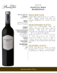 2019 Pascual Toso Barrancas – Fact Sheet