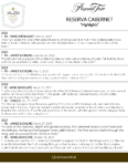 Pascual Toso Reserva Cabernet Sauvignon – Press Highlights