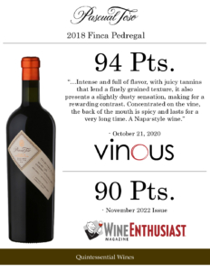 2018 Pascual Toso Ultra Premium Finca Pedregal – Accolades Sell Sheet