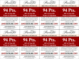 2020 Pascual Toso Ultra Premium Finca Pedregal – 94 points, James Suckling – Shelftalker