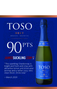 Pascual Toso Brut – 90 points, James Suckling – Accolade Sell Sheet