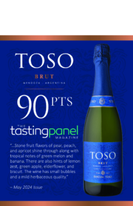 Pascual Toso Brut – 90 points, Tasting Panel – Accolade Sell Sheet