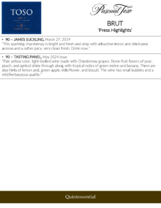 Pascual Toso Brut – Press Highlights #1