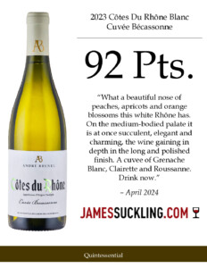 2023 André Brunel Côtes du Rhône Cuvée Becassonne – 92 points, James Suckling – Accolade Sell Sheet
