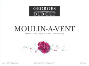 Georges Duboeuf Moulin-À-Vent – Front Label – Non-Vintage