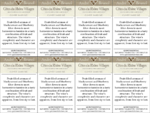 André Brunel Côtes du Rhône Villages Cuvée Sabrine – Generic Shelftalker