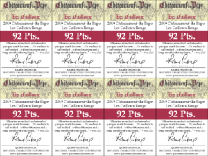 2019 André Brunel Châteauneuf-du-Pape Les Cailloux Rouge – 92 points, Wine Advocate – Shelftalker