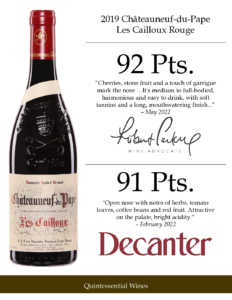 2019 André Brunel Châteauneuf-du-Pape Les Cailloux Rouge – Accolades Sell Sheet