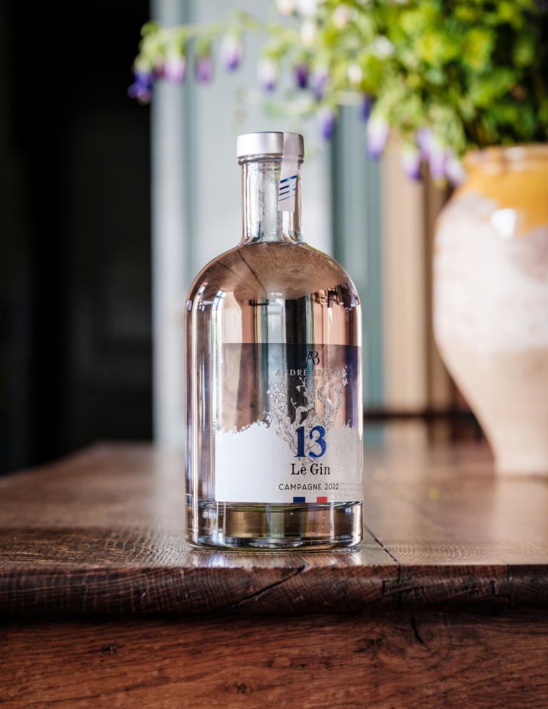 André Brunel Gin - Beauty - Le Gin on Table - Cropped