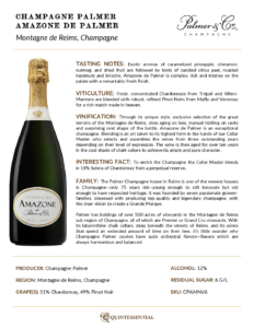 Champagne Palmer Amazone de Palmer – Fact Sheet