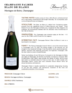 Champagne Palmer Blanc de Blancs – Fact Sheet
