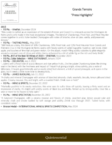 2015 Champagne Palmer Grands Terroirs – Accolades Sell Sheet #1