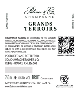 2015 Champagne Palmer Grands Terroirs – Back Label