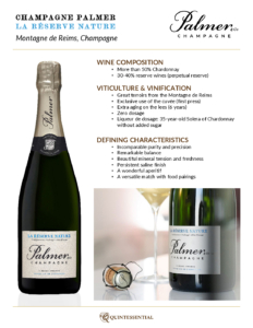 Champagne Palmer La Réserve Nature – Sell Sheet