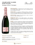 Champagne Palmer Rosé Solera – Fact Sheet – Old Label