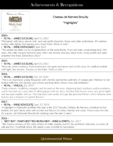 Georges Duboeuf Chateau de Nervers Brouilly – Press Highlights