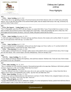 Georges Duboeuf Château des Capitans Juliénas – Press Highlights