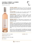 2022 Château Ferry Lacombe Mystère Rosé – Fact Sheet