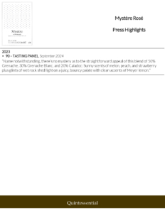 Château Ferry Lacombe Mystère Rosé – Press Highlights