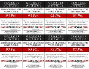 2018 Georges Duboeuf Clos des Quatre Vents Fleurie – 93 points, James Suckling – Shelftalker