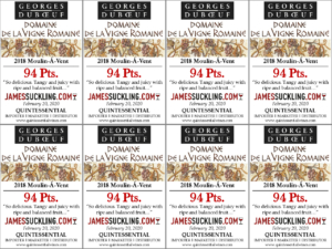 2018 Georges Duboeuf Domaine de La Vigne Romaine Moulin-Á-Vent – 94 points, James Suckling – Shelftalker