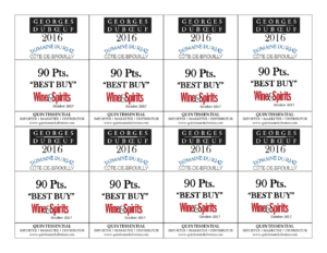 2016 Georges Duboeuf Domaine du Riaz Cote de Brouilly –  90 points, Wine & Spirits – Shelftalker