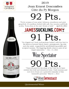 2019 Georges Duboeuf Jean-Ernest Descombes Morgon Côte du Py – Accolades Sell Sheet