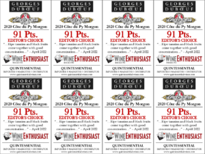 2020 Georges Duboeuf Jean-Ernest Descombes Morgon Côte du Py – 91 points, Wine Enthusiast – Shelftalker