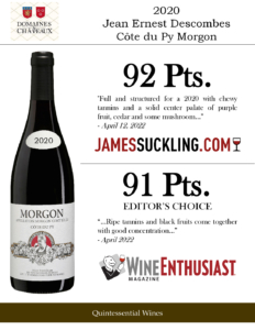 2020 Georges Duboeuf Jean-Ernest Descombes Morgon Côte du Py – Accolades Sell Sheet
