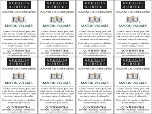 Georges Duboeuf Domaine les Chenevières Mâcon-Villages – Generic Shelftalker