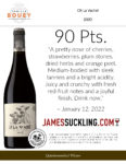 2020 Famille Bouey Oh La Vache! Rouge – 90 points, James Suckling – Accolade Sell Sheet