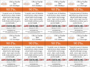 2020 Famille Bouey Oh La Vache! Rouge – 90 points, James Suckling – Shelftalker