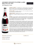2023 Georges Duboeuf Beaujolais – Fact Sheet