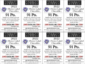 2022 Georges Duboeuf Chiroubles – 91 points, James Suckling – Shelftalker