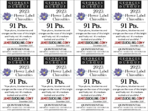 2023 Georges Duboeuf Chiroubles – 91 points, James Suckling – Shelftalker