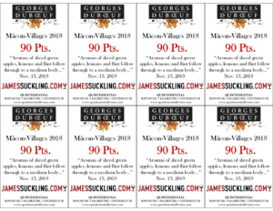 2018 Georges Duboeuf Mâcon-Villages Blanc – 90 points, James Suckling – Shelftalker