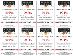 2019 Georges Duboeuf Mâcon-Villages Blanc – 90 points, James Suckling – Shelftalker