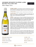 2022 Georges Duboeuf Mâcon-Villages Blanc – Fact Sheet