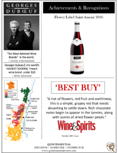 2016 Georges Duboeuf Saint Amour – Best Buy, Wine & Spirits – Accolade Sell Sheet